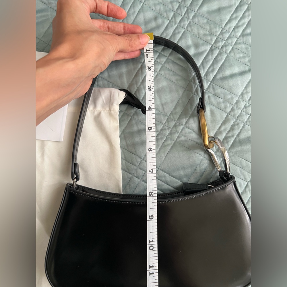 STAUD Black Leather Shoulder Bag - Picture 14 of 14